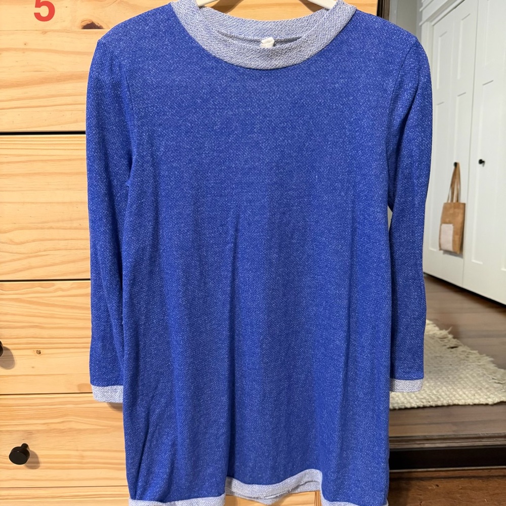 Pinkblush Blue Maternity Mini Dress